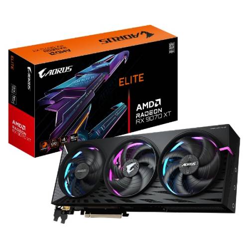 کارت گرافیک گیگابایت مدل GIGABYTE Radeon™ RX 9070 XT ELITE 16GB