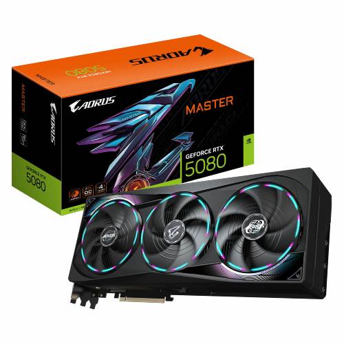 کارت گرافیک گیگابایت مدل GIGABYTE AORUS RTX 5080 Master 16G