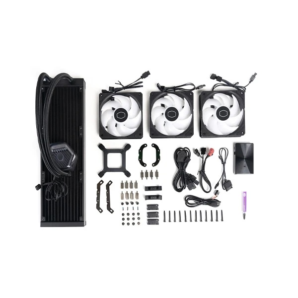 خنک کننده مایع پردازنده کولر مستر مدل COOLER MASTER MASTERLIQUID 360 ATMOS BLACK