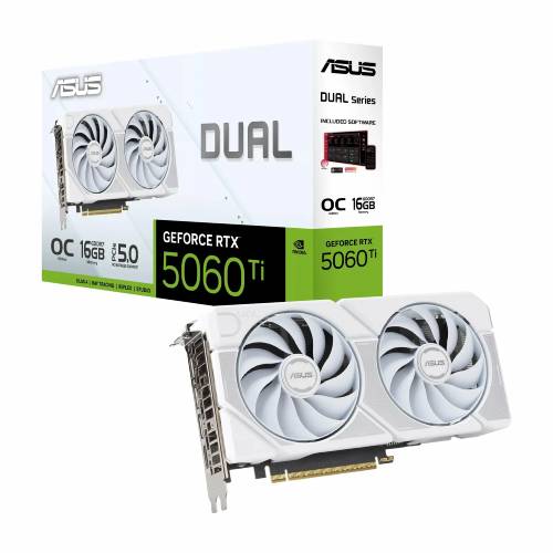 کارت گرافیک ایسوس مدل ASUS DUAL RTX 5060Ti OC 16GB White