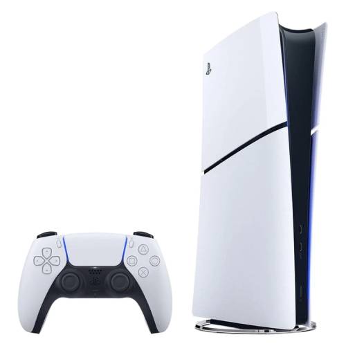 کنسول بازی سونی مدل PLAYSTATION 5 Slim نسخه دیجیتالی ظرفیت 825 گیگابایت ریجن اروپا 2116 به همرا یک دسته اضافی