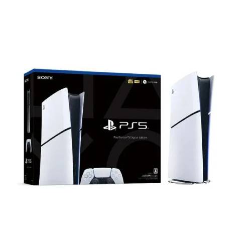 کنسول بازی سونی مدل PLAYSTATION 5 Slim نسخه دیجیتالی ظرفیت 825 گیگابایت ریجن اروپا 2116 به همرا یک دسته اضافی و شارژر اورجینال سونی