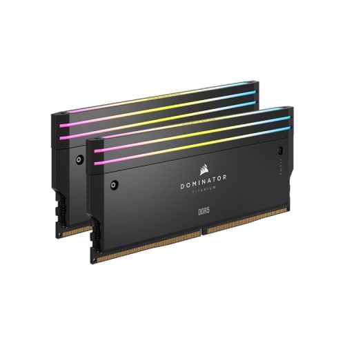رم کامپیوتر DOMINATOR TITANIUM 32GB(16GBx2) 6000 RGB BLACK CL30